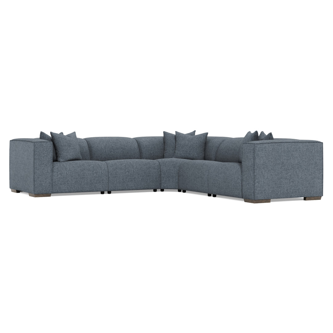 Bliss Fabric 5-Piece Power Motion Sectional Recliner