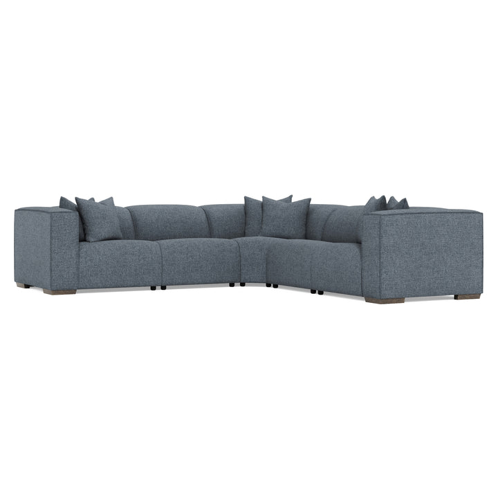 Bliss Fabric 5-Piece Power Motion Sectional Recliner
