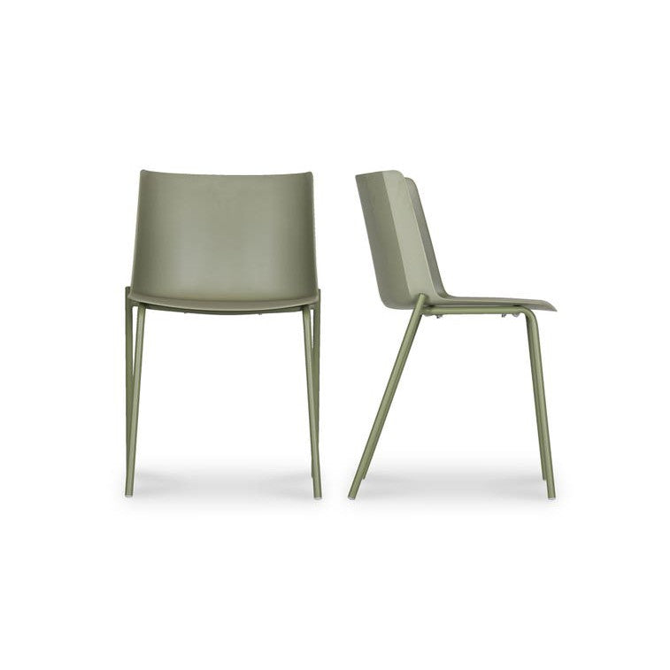 Silla Outdoor Dining Chair - Set of Two-Moes-MOE-QX-1010-16-Dining ChairsSAGE GREEN-1-France and Son