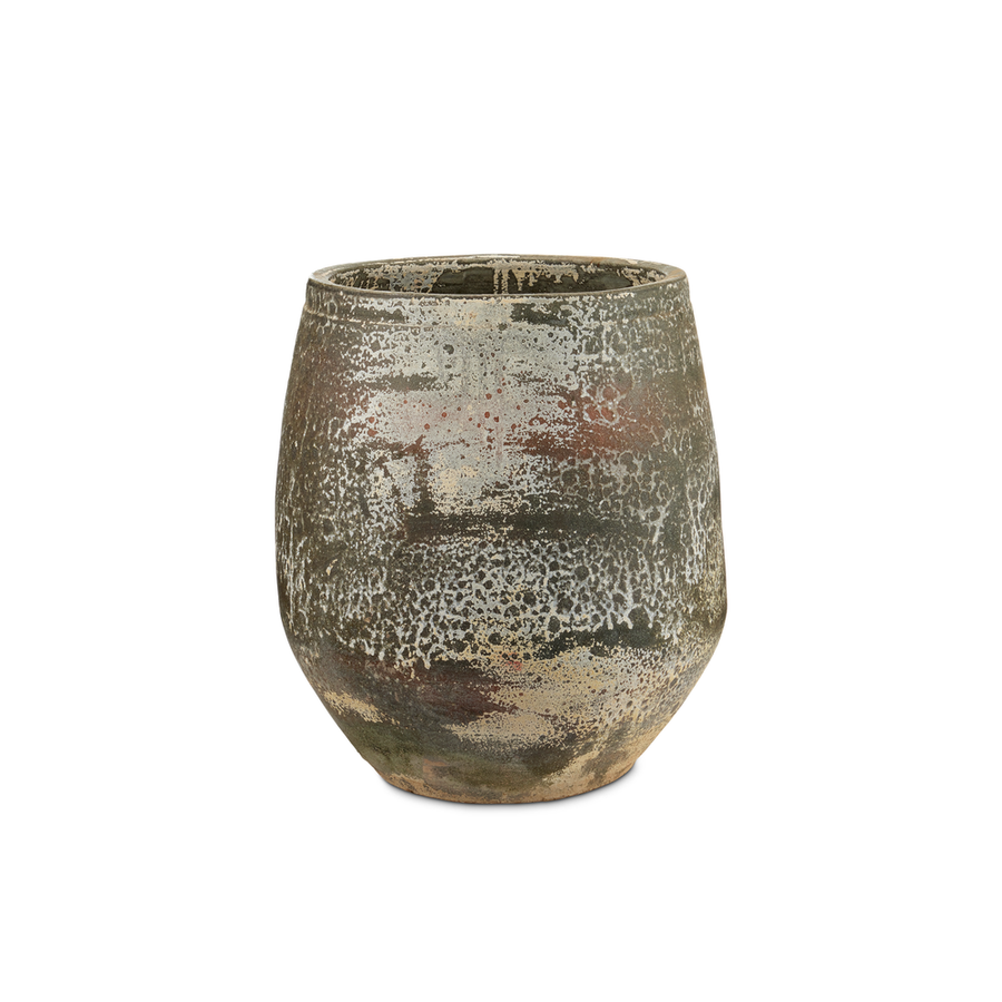Outdoor Planters Sicilia Medium Antique White Planter