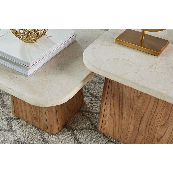 Portico Bunching Tables - Brown, White