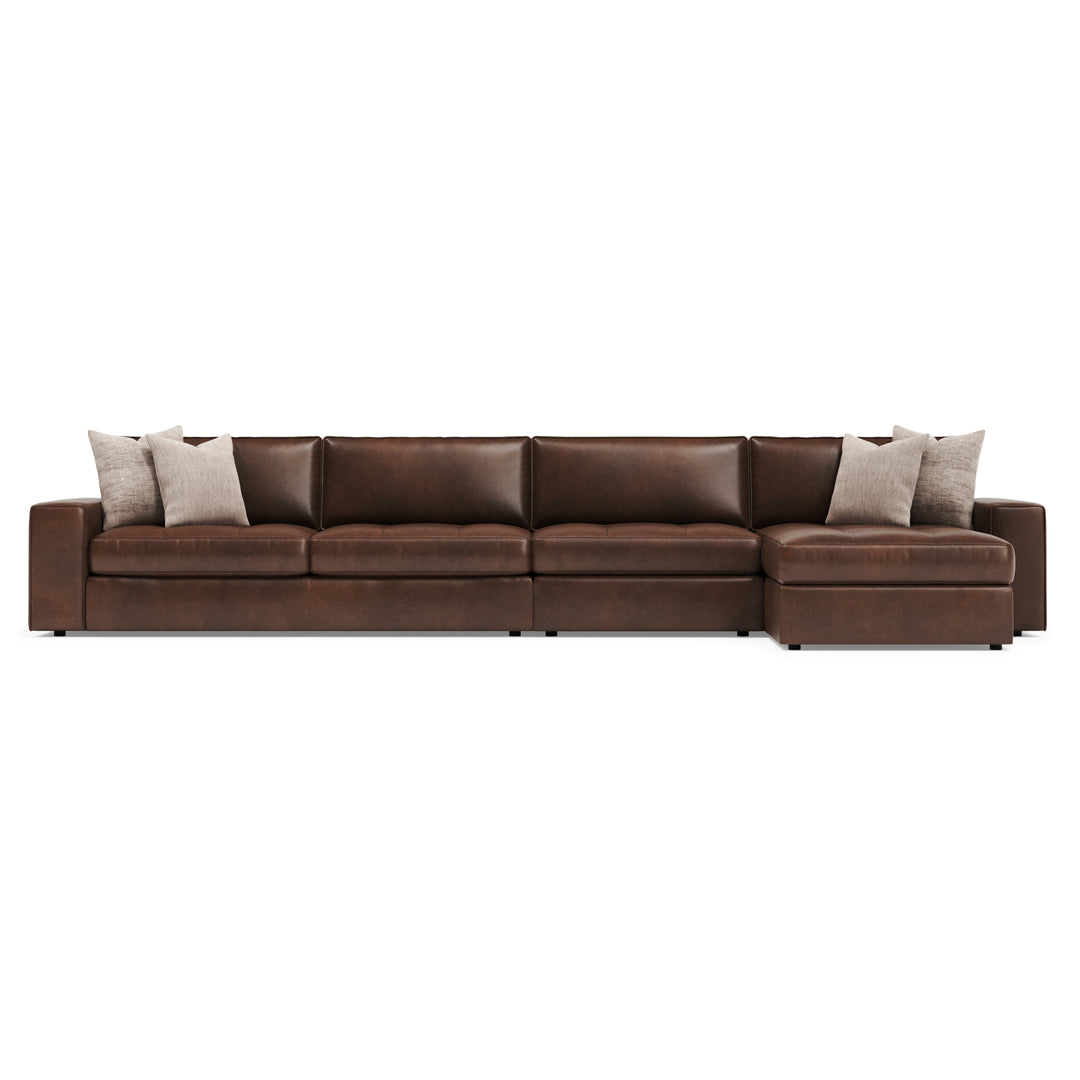 Nest 3-Piece Leather Sectional