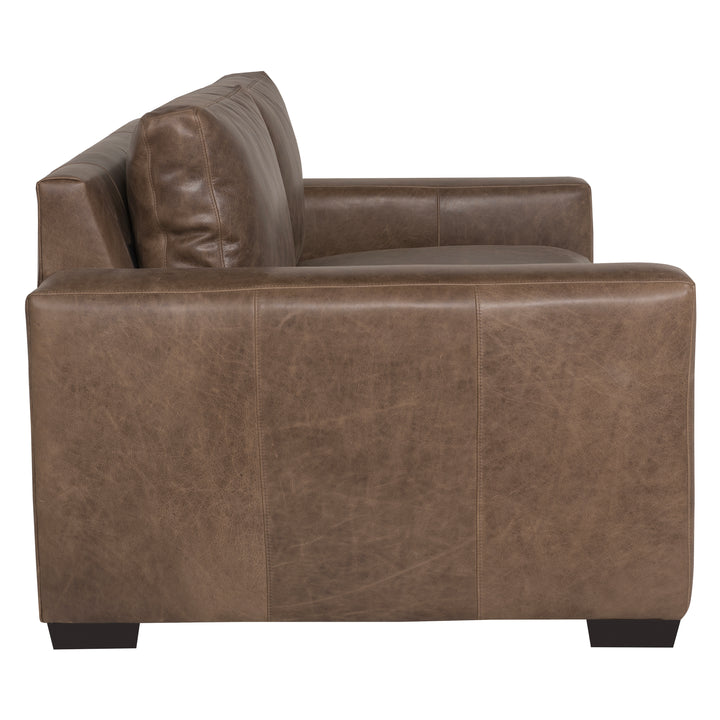 Dawkins Leather Loveseat Sofa