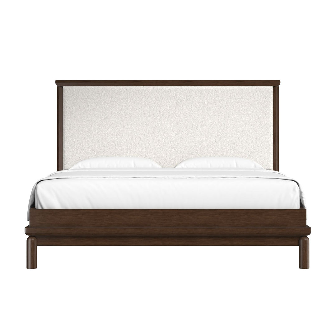 Verge King Upholstered Bed — Handcrafted Walnut