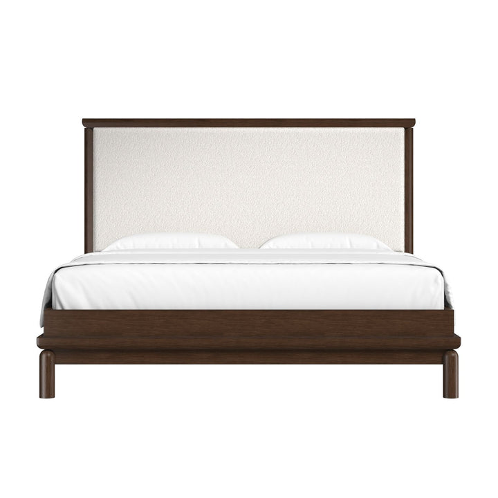 Verge King Upholstered Bed — Handcrafted Walnut