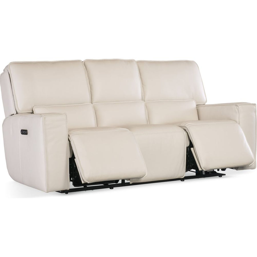 Sofas: Recliners Miles Zero Gravity Sofa with Power Recline Power Headrest - Grey