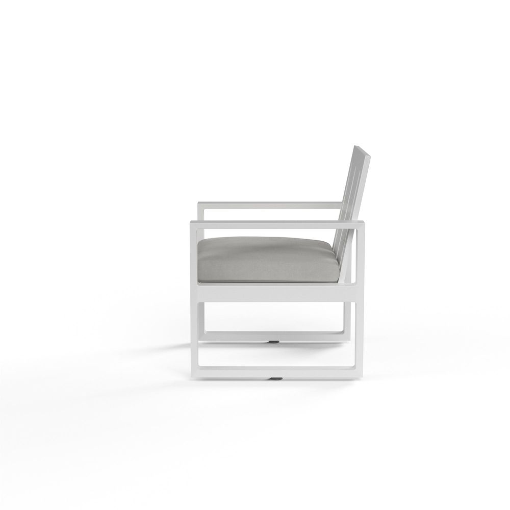 Outdoor Dining Chairs Newport Dining Chair in Cast Silver, No Welt