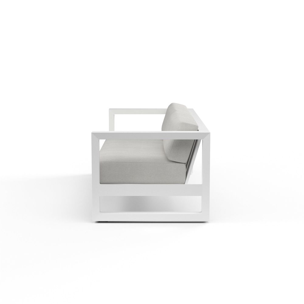Outdoor Sofas and Sectionals Newport Sofa in Cast Silver, No Welt