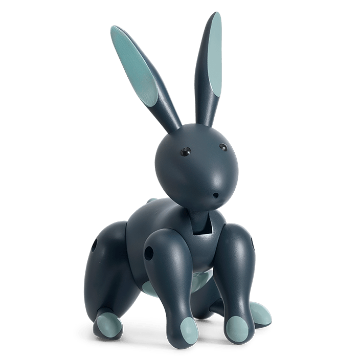 Kay Bojesen Rabbit, Painted Beech, H: 6.3"