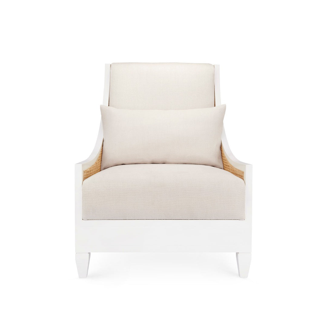Raleigh Club Chair, Eggshell White