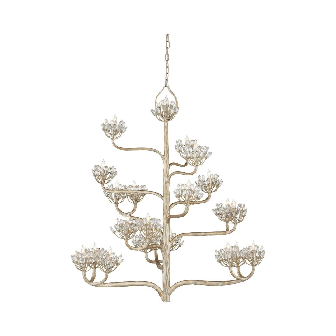 Agave Americana Silver Chandelier