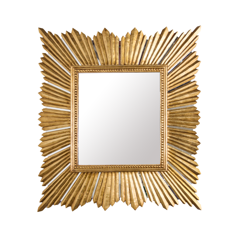 Wall Mirrors Raymond - Gold Leafed Extra Large Square Mirror