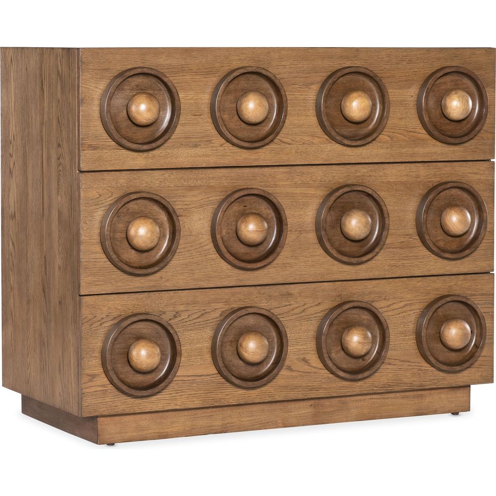 Dressers & Chests Commerce and Market Knobby 3-Drawer Accent Chest - Light Wood