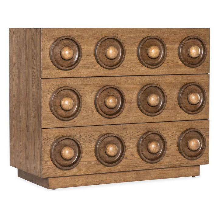 Dressers & Chests Emporium Knobby 3-Drawer Accent Chest - Light Wood
