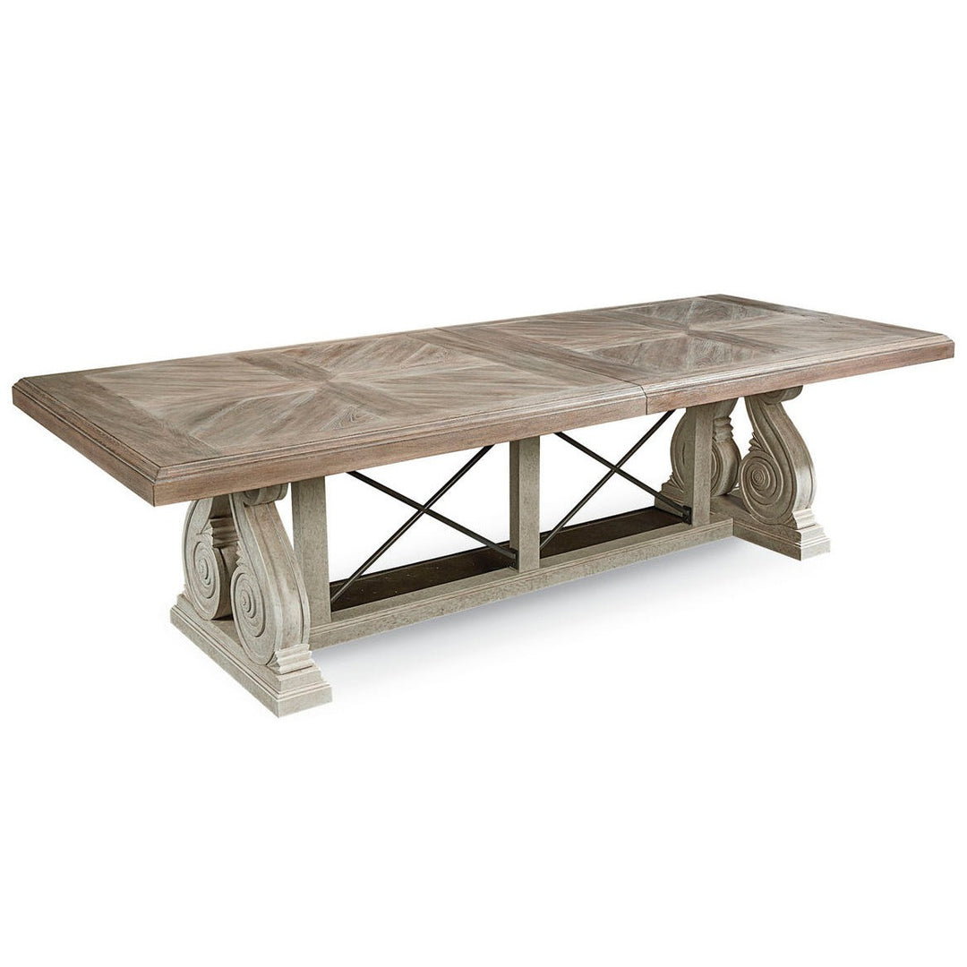 Arch Salvage Pearce Dining Table - White, Brown