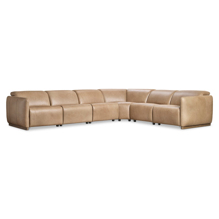 Alta 6-Piece Leather Power Motion Sectional Recliner