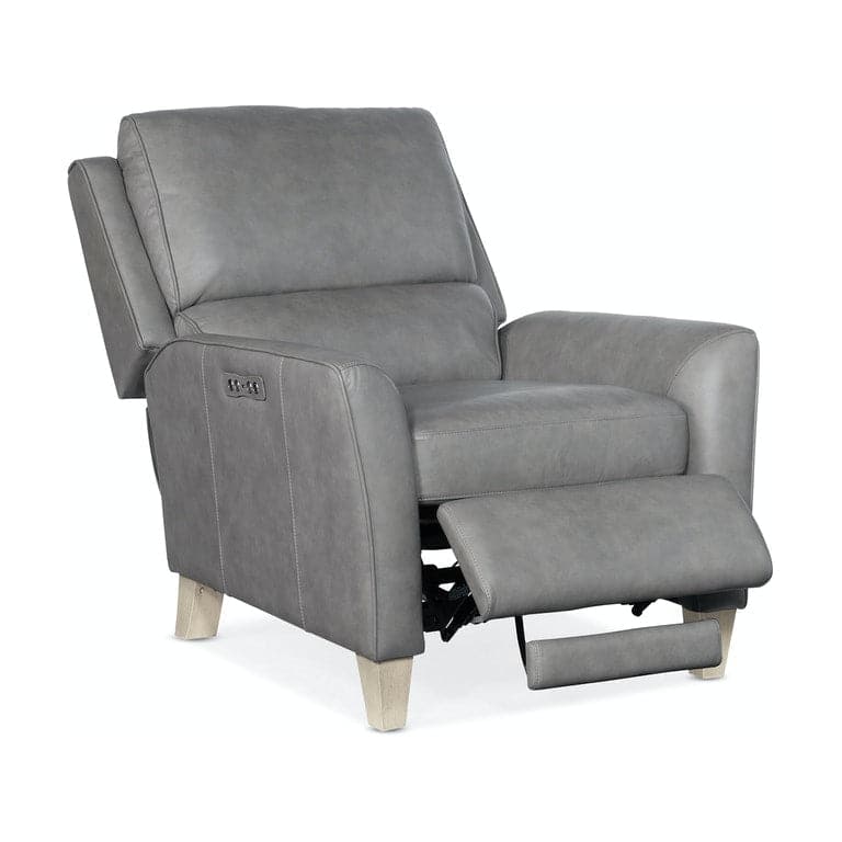Lounge Chairs: Recliners Dunes Power Recliner with Power Headrest - Grey