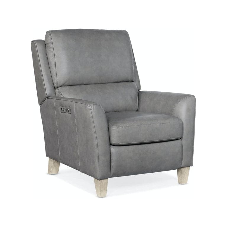 Lounge Chairs: Recliners Dunes Power Recliner with Power Headrest - Grey