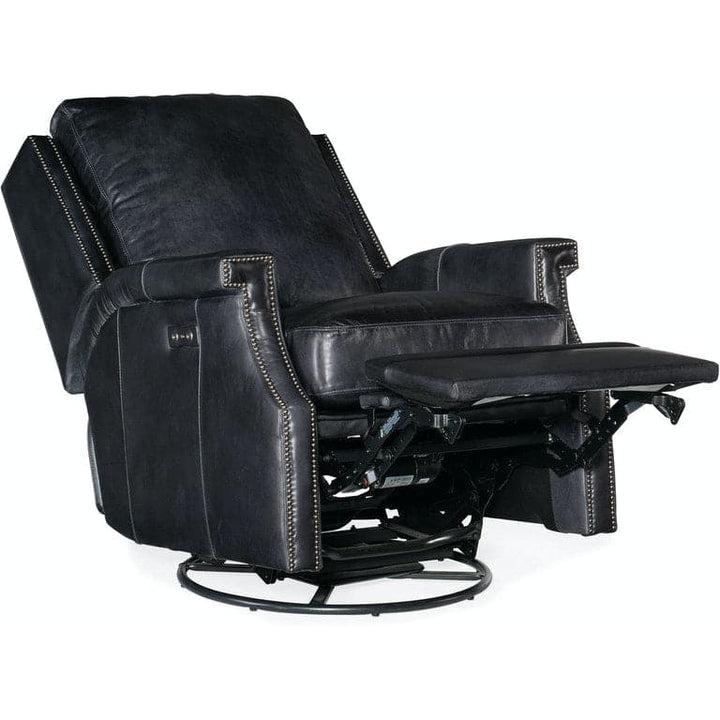 Lounge Chairs: Recliners Collin Power Swivel Glider Recliner