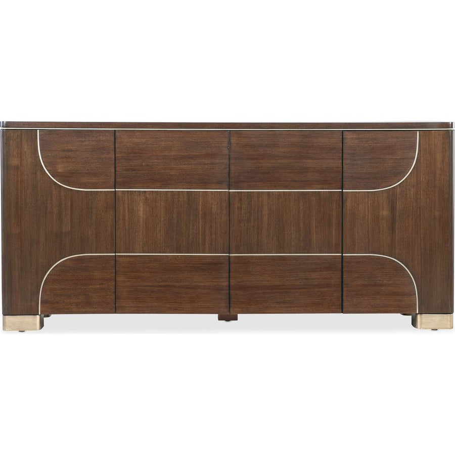 Sideboards & Credenzas Vibrance Contours Credenza - Dark Wood