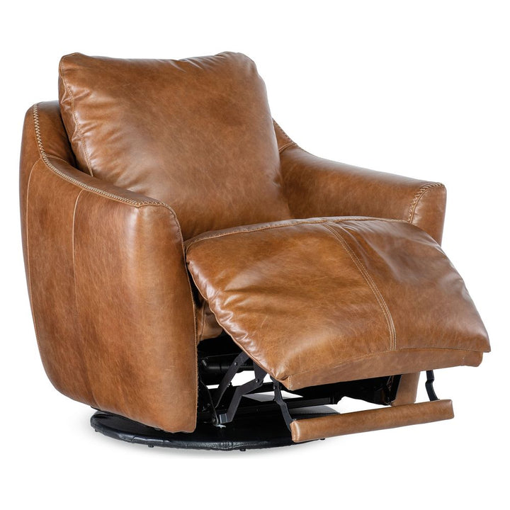 Lounge Chairs: Recliners Jude Swivel w/Power Footrest - Brown