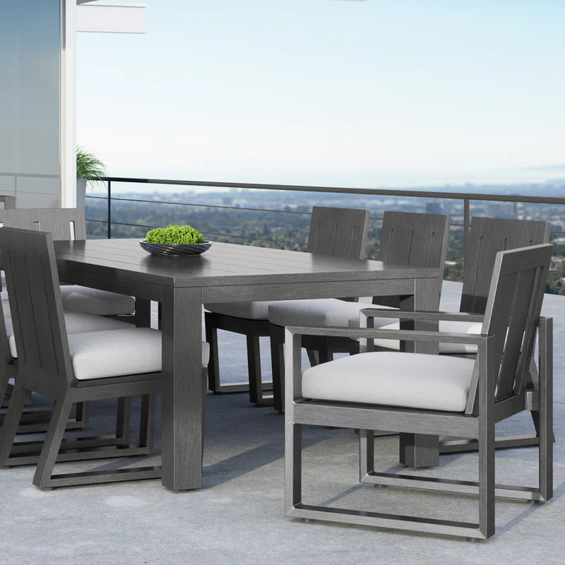 Redondo Dining Chair in Cast Silver, No Welt