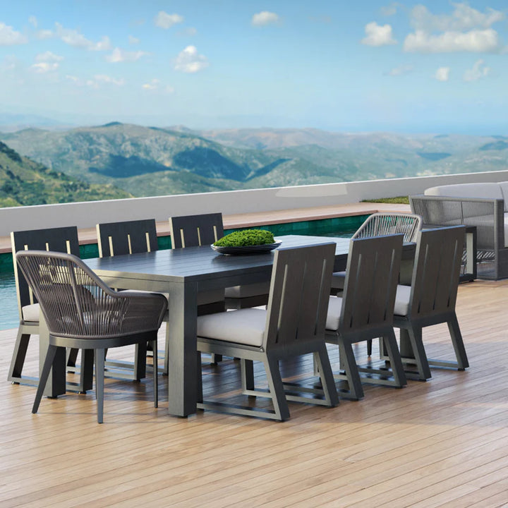 Redondo Dining Chair in Cast Silver, No Welt