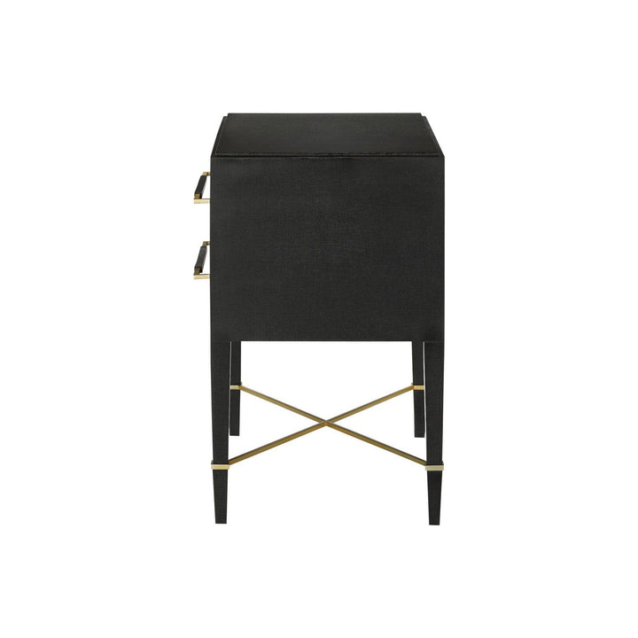 Verona Black Nightstand