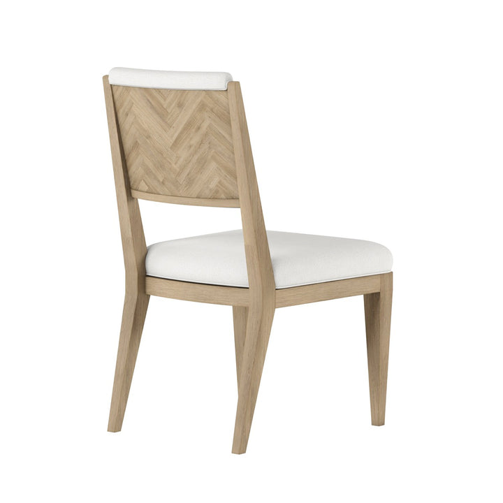 Garrison Side Chair - White, Brown