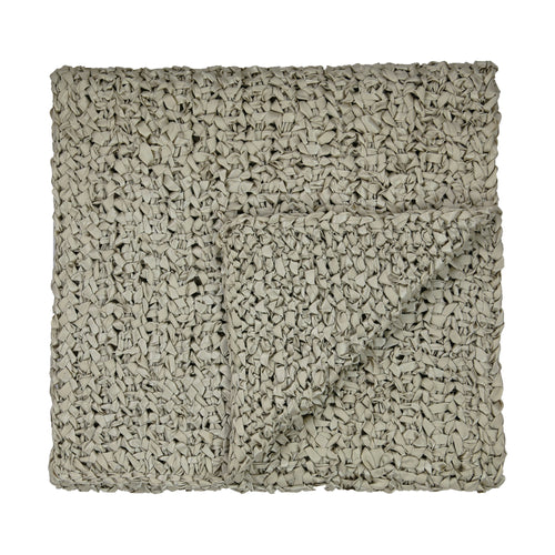 Ribbon Knit Throw-Ann Gish-ANNGISH-THRI-PAK-BeddingPale Khaki-12-France and Son