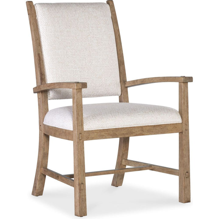 Vineyard Row Post Back Upholstered Arm Chair - Beige