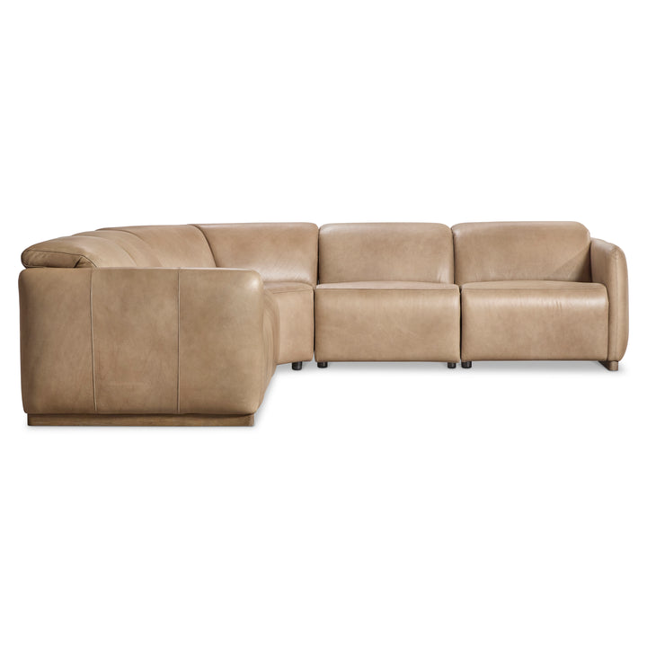 Alta 5-Piece Leather Power Motion Sectional Recliner