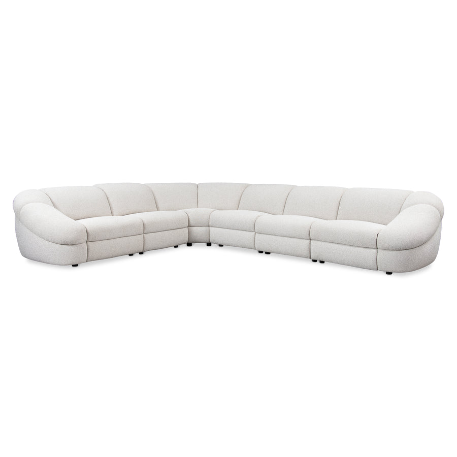 Massimo 6-Piece Fabric Power Motion Sectional Recliner