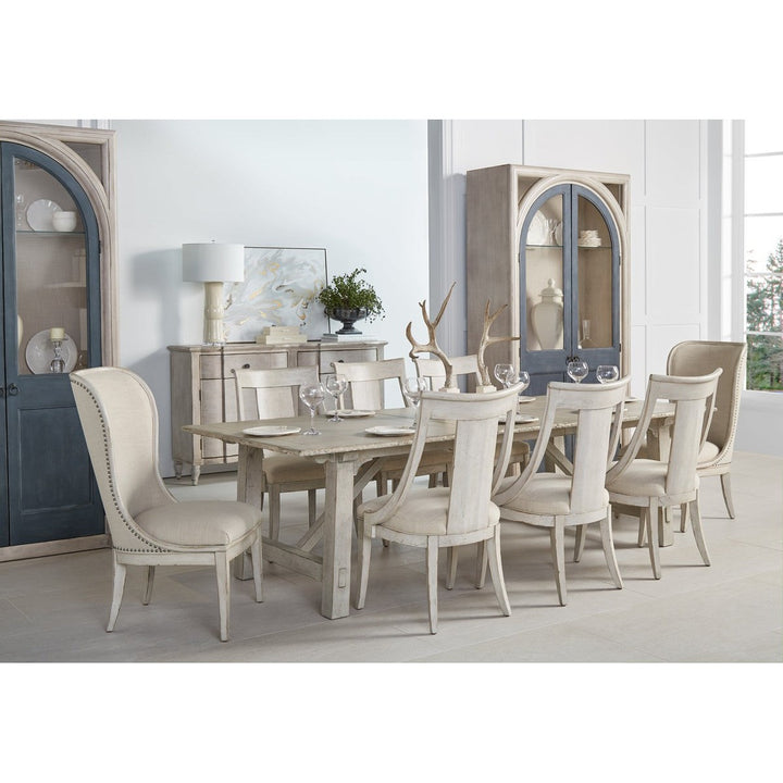 Alcove Trestle Dining Table - White