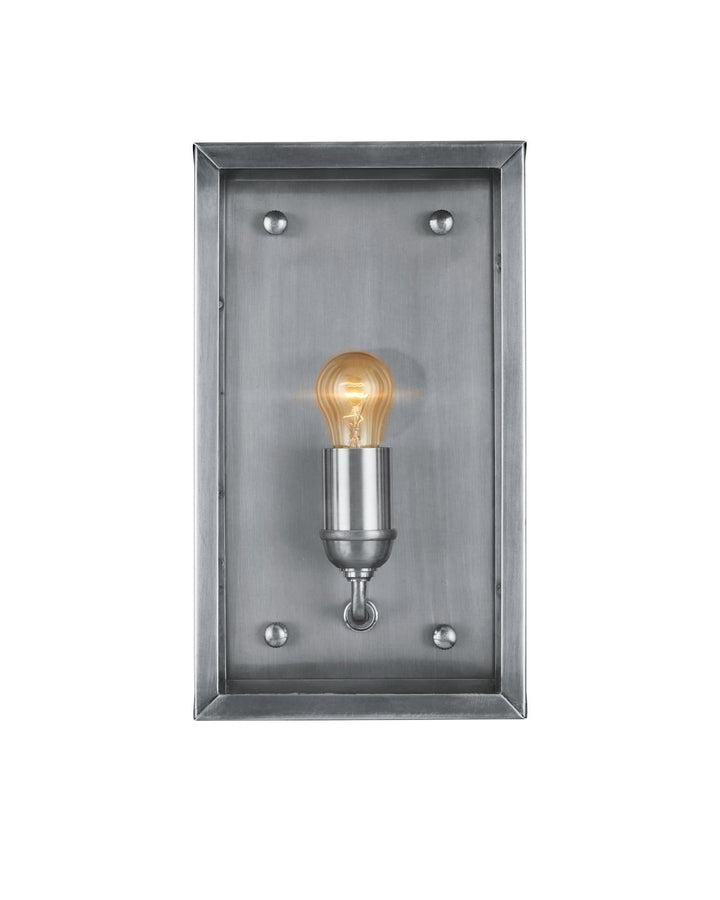 Outdoor Wall Sconces Royster Silver Outdoor Wall Sconce