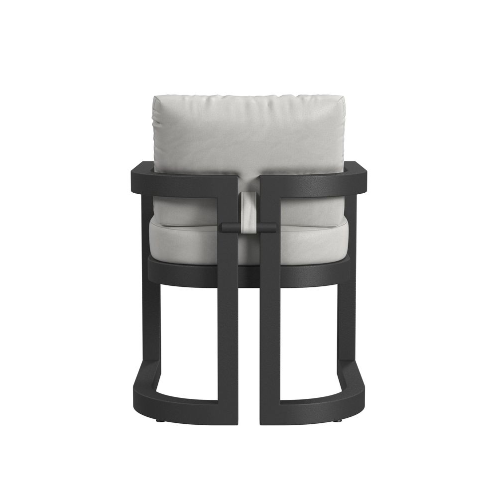 Outdoor Dining Chairs Malibu Dining Chair in Cast Silver, No Welt