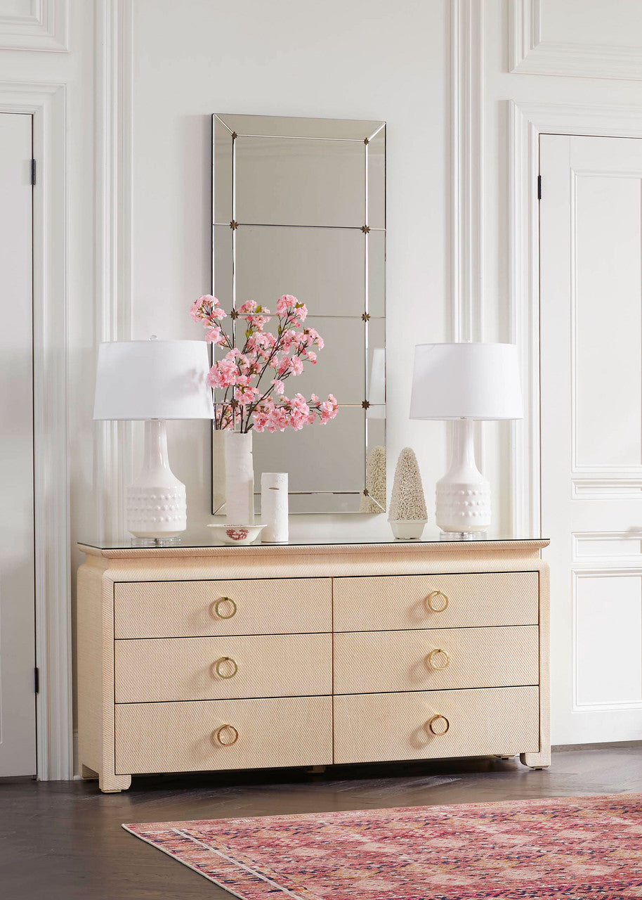 Rosette Large Mirror, Clear
