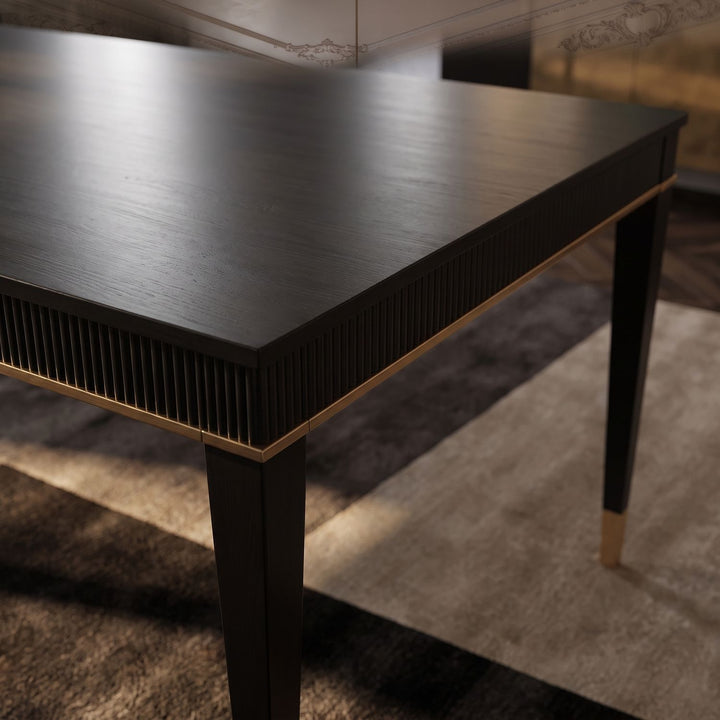 Boulevard Rectangular Dining Table — Raven Black