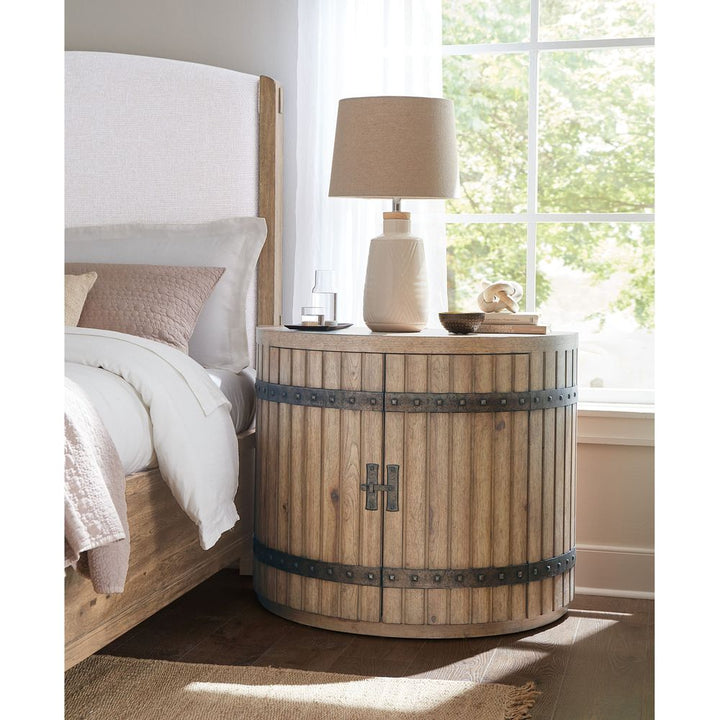 Nightstands Vineyard Row Demilune Nightstand - Light Wood