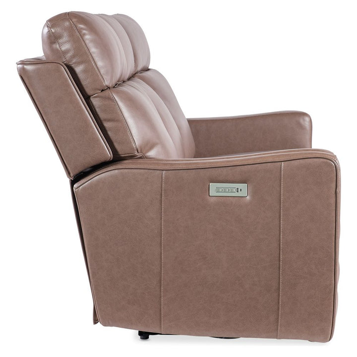 Fletcher Zero Gravity Power Sofa w/Power Headrest and Lumbar - Brown