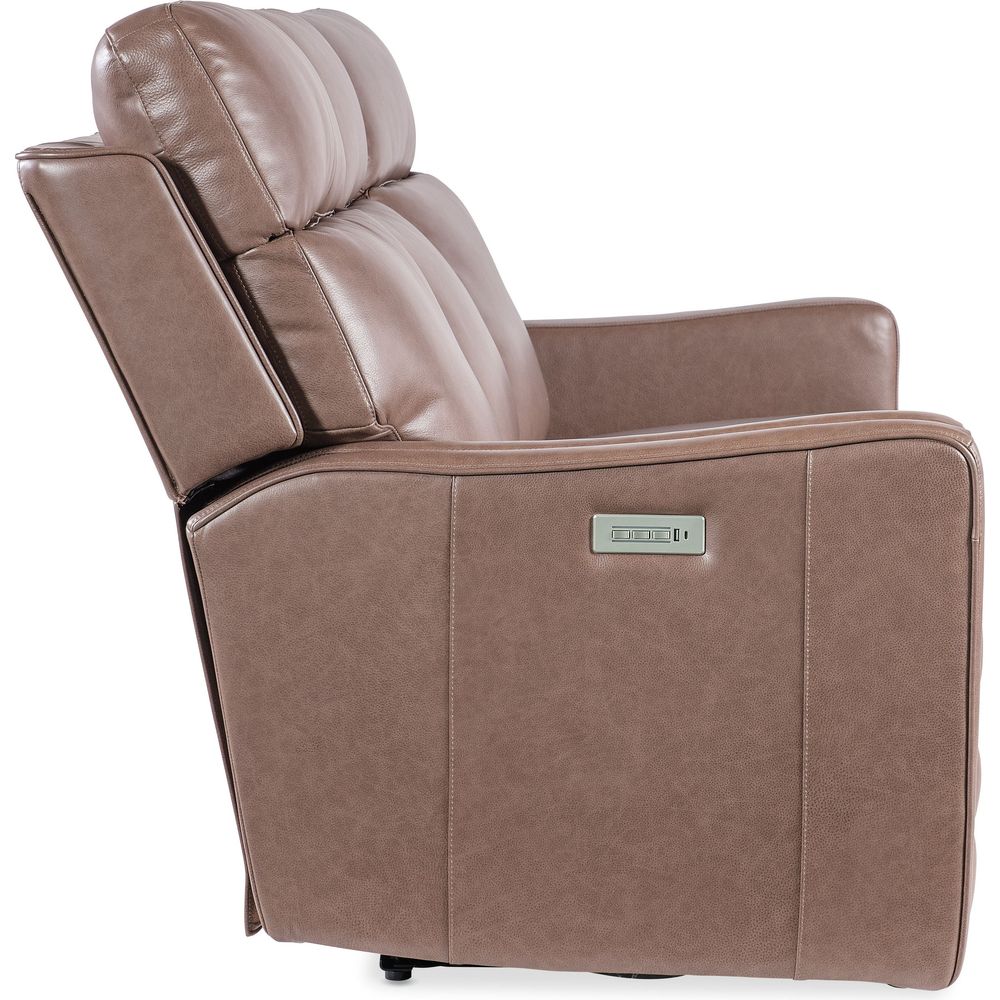 Twain Zero Gravity Power Sofa w/Power Headrest and Lumbar - Brown