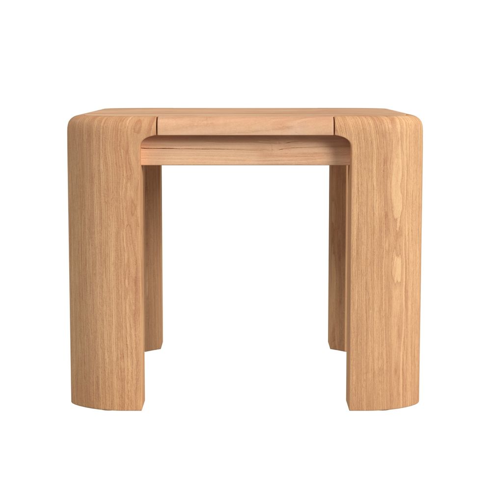 Outdoor Side Tables Natural Teak End Table