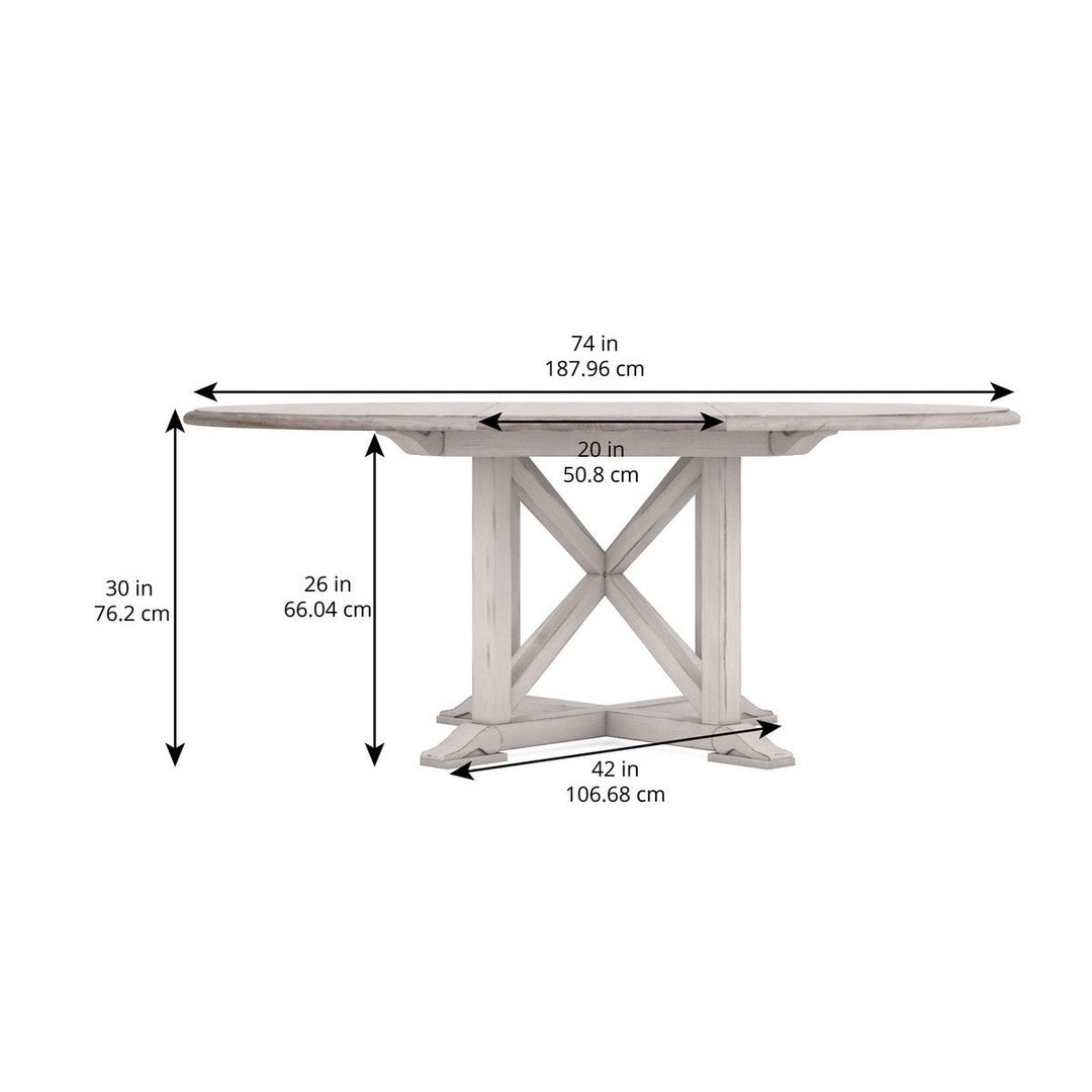 Alcove Round Dining Table - White