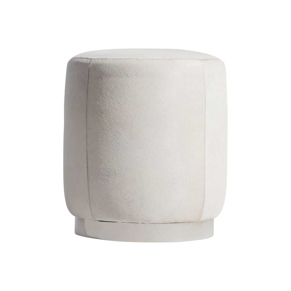 Ash Fabric Ottoman
