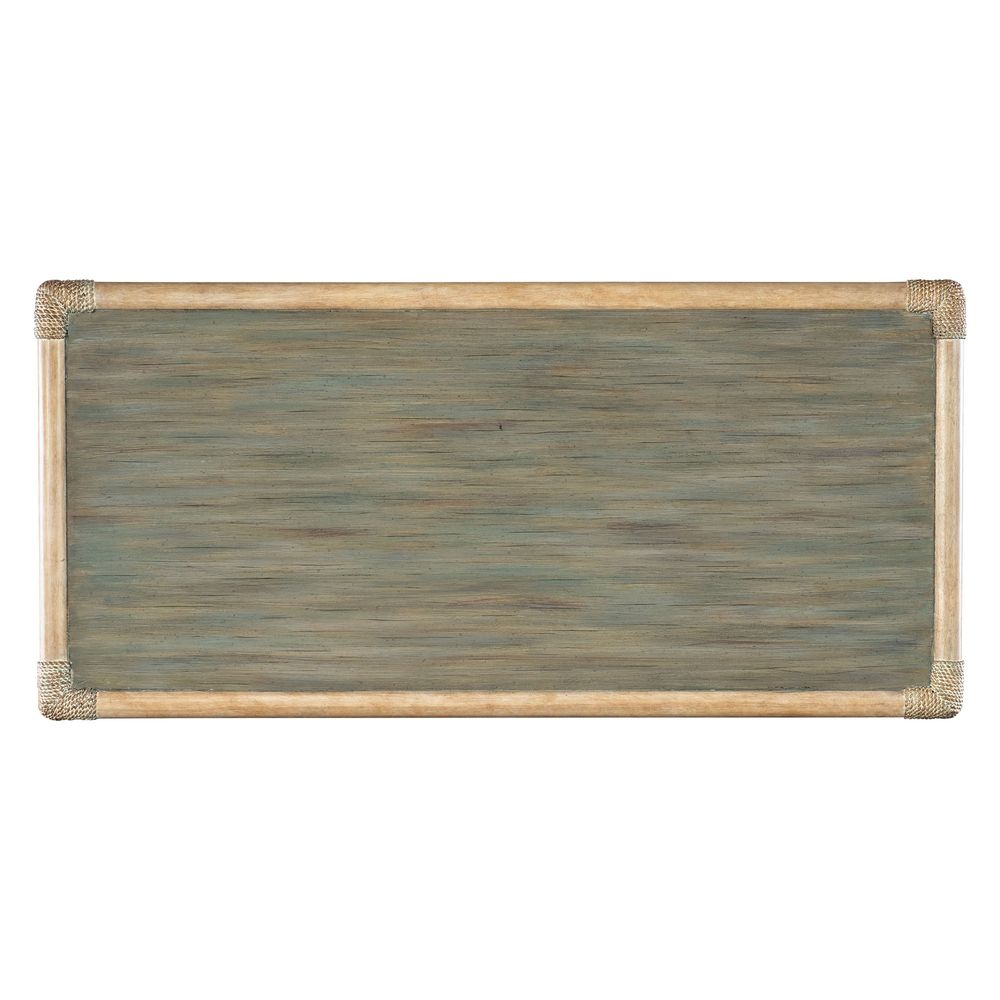 Solace Pole Rattan Chest - Greens