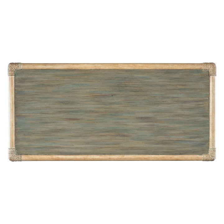 Solace Pole Rattan Chest - Greens
