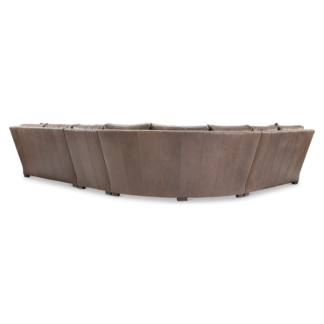 Keirnan 4-Piece Leather Sectional