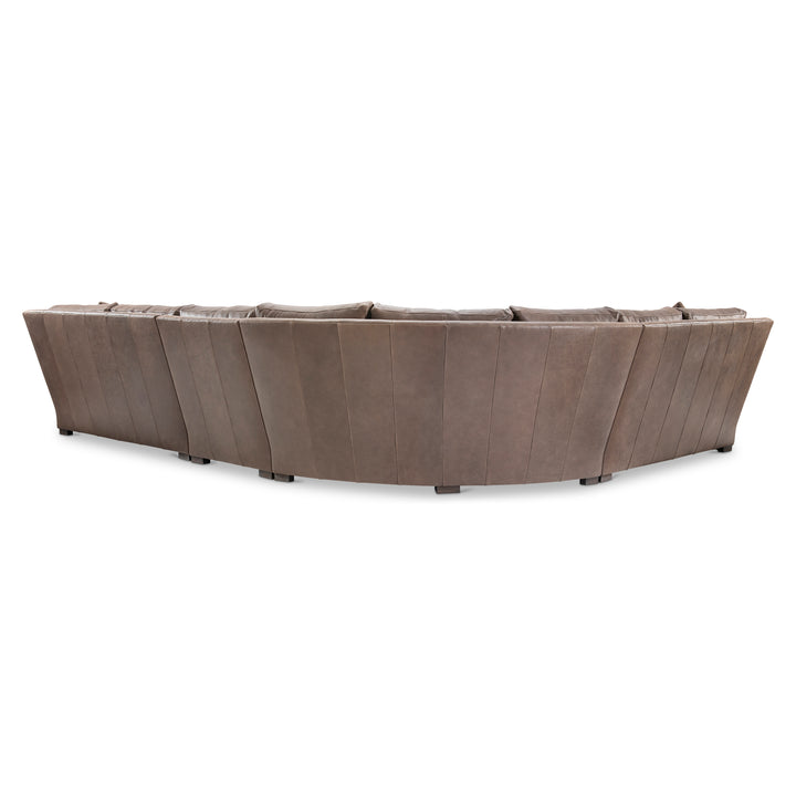 Keirnan 4-Piece Leather Sectional