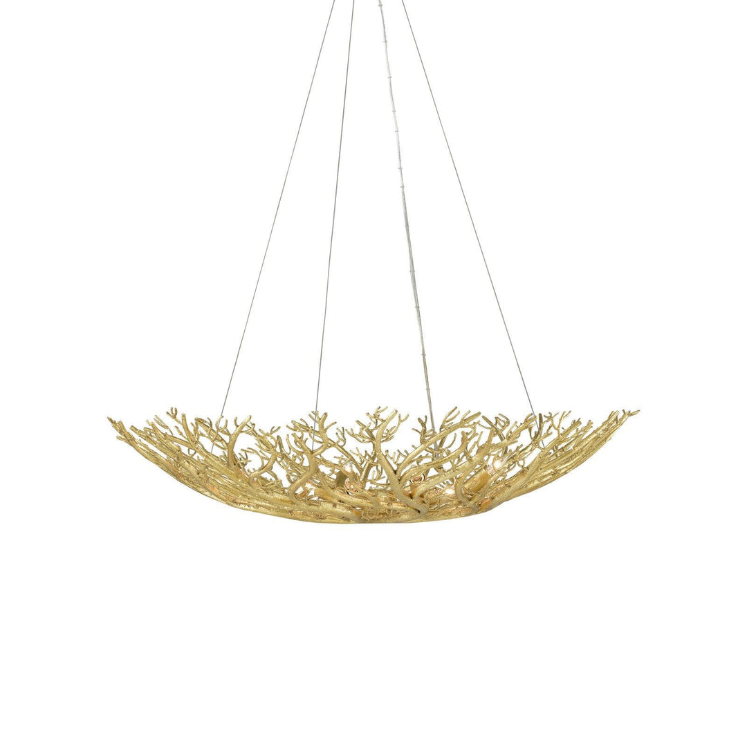 Sea Fan Gold Bowl Chandelier