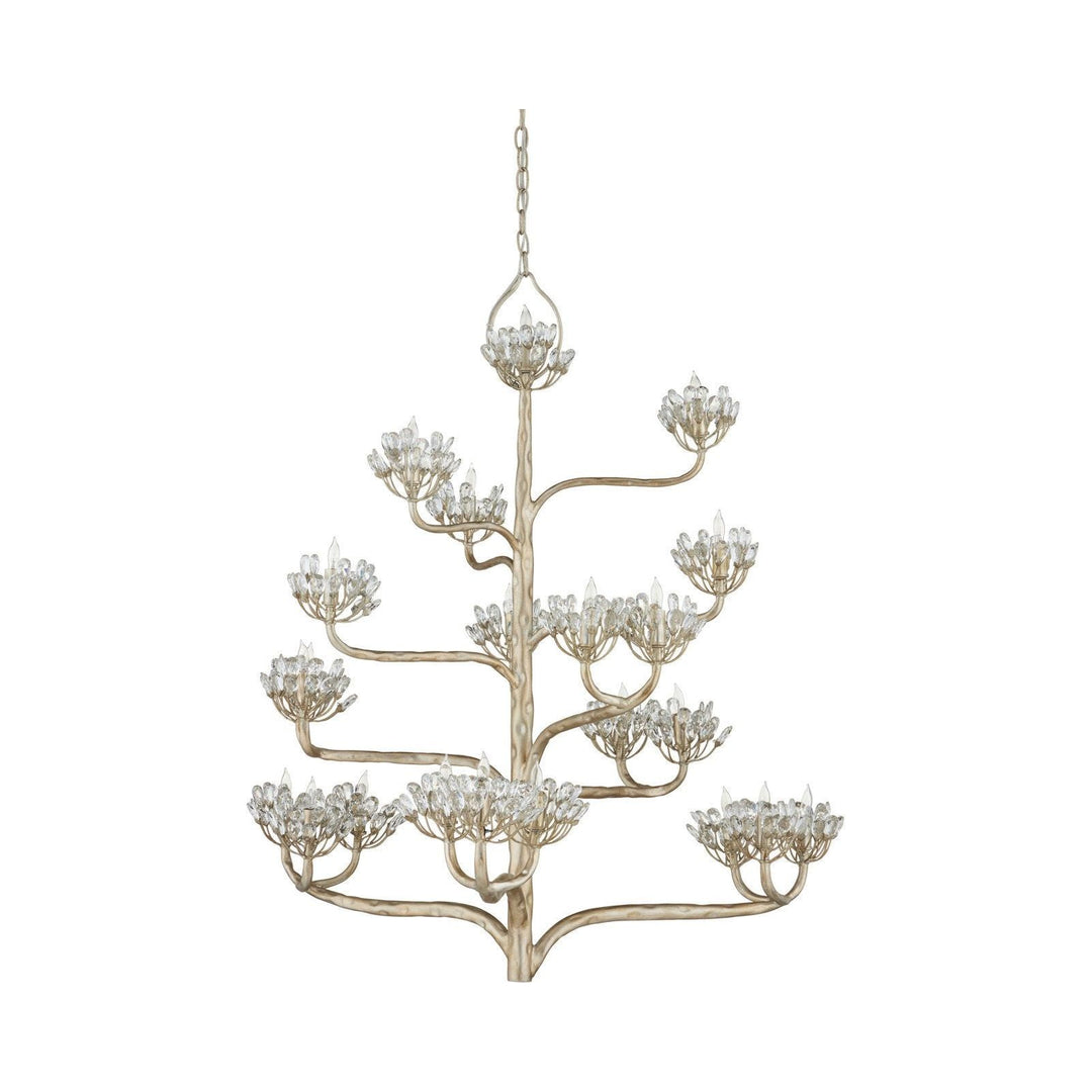 Agave Americana Silver Chandelier